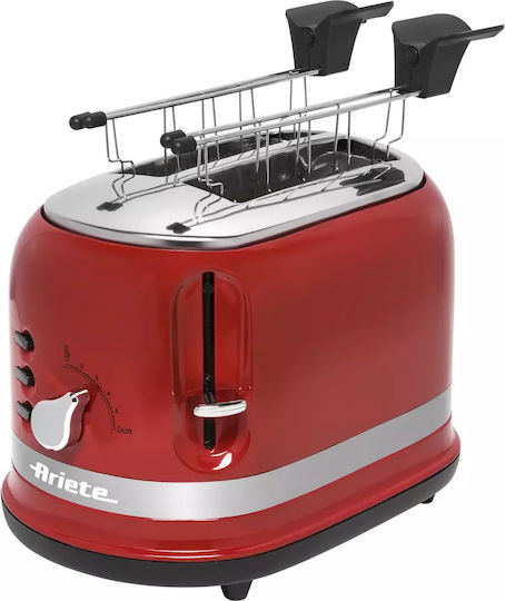 Ariete Moderna Φρυγανιέρα 2 Θέσεων 815W Κόκκινη