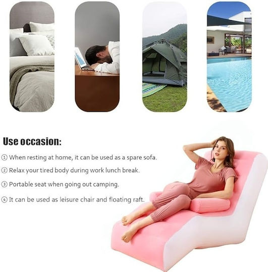 Forma Aufblasbarer Sessel Rosa 140x85cm
