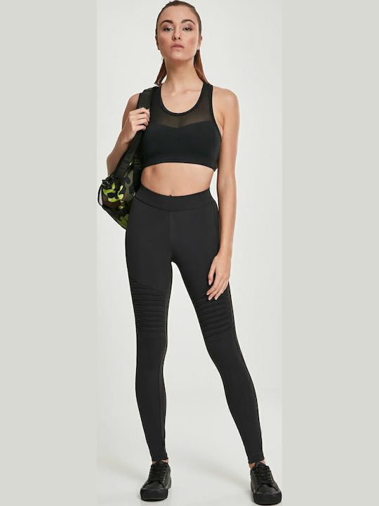 Tech Biker Women's Long Training Legging High Waisted Black
