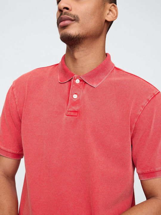 Polo Herrenbluse Kurzarm Rote