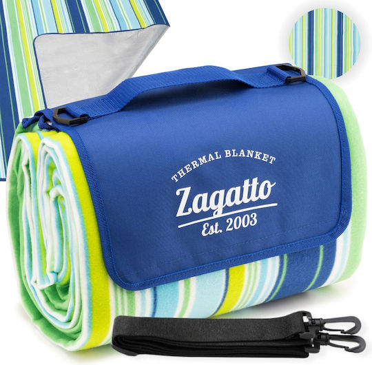 Zagatto Pătură Picnic 200x200cm În Culoare Verde