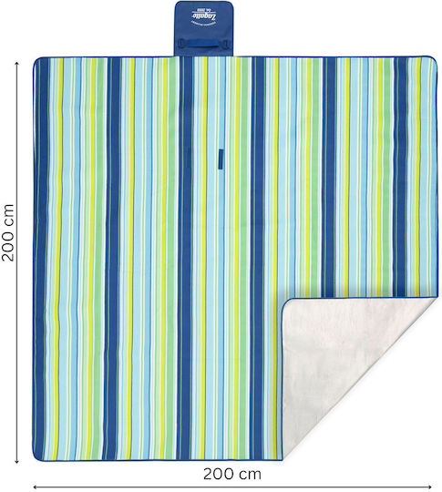 Zagatto Pătură Picnic 200x200cm În Culoare Verde