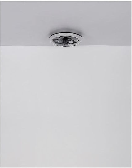 Globo Lighting Cirilla Πλαφονιέρα 48cm με Φως Μαύρη
