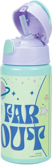Gim Flip Kinder Trinkflasche aus Aluminium Stitch mit Stroh Mehrfarbig 500ml