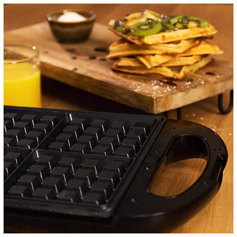 Cecotec Rock´nToast Waflle Family 03200 Mașină de făcut clătite cu 4 locuri în formă dreptunghiulară 1500W
