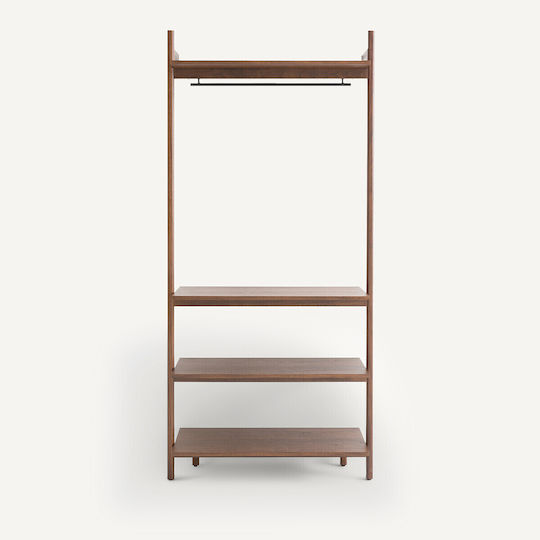 Mobilier de Intrare cu Cuier & Dulap pentru Pantofi Walnut 103.6x40x225cm