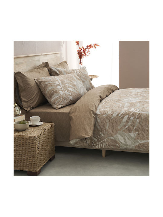 Charalambidis Textiles Σετ Μαξιλαροθήκες Μπεζ 52x72εκ.