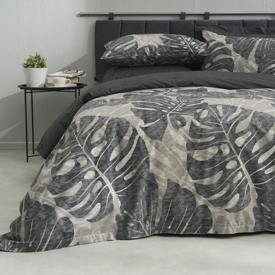 Charalambidis Textiles Σετ Μαξιλαροθήκες Γκρί 52x72εκ.