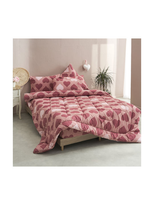 Charalambidis Textiles Сет Калъфки за Възглавници Червено 52x72см.
