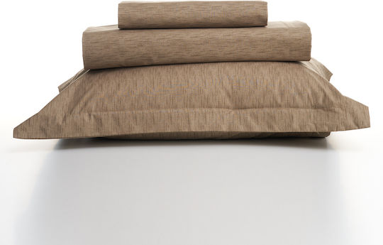 Charalambidis Textiles Σετ Μαξιλαροθήκες Μπεζ 52x72εκ.