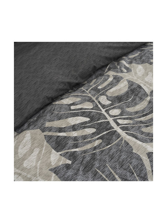 Charalambidis Textiles Σετ Μαξιλαροθήκες Γκρί 52x72εκ.