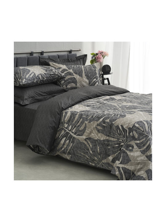 Charalambidis Textiles Σετ Μαξιλαροθήκες Γκρί 52x72εκ.