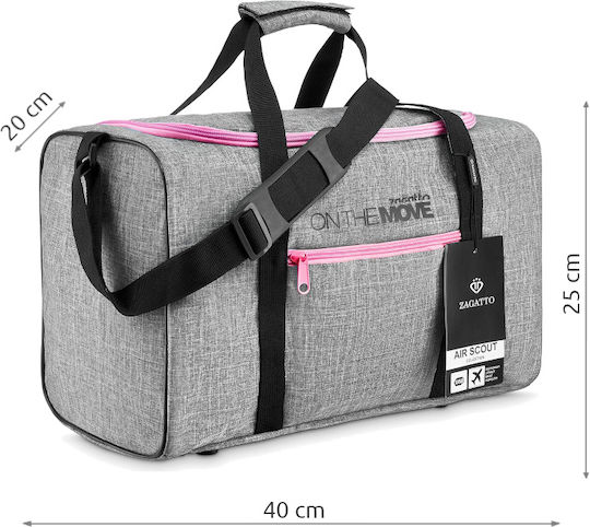 Zagatto Sack Voyage Back 20lt Gray Fabric L40xW20xH25cm