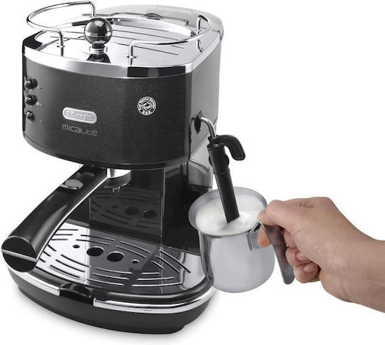 De'Longhi Icona Μηχανή Espresso 1100W Πίεσης 15bar Μαύρη