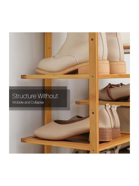 Schuhschrank aus Bambus 52x25x73cm