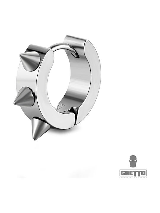 Style Σκουλαρίκι Piercing από Ατσάλι Ασημί
