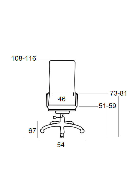 Zita Plus A8200 Scaun De Director Cu Inclinare Albă