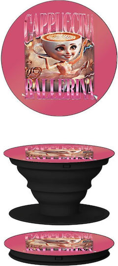 Ballerina Capuchina Funk Phone Holders Stand Μαύρο Βάση Στήριξης Κινητού Στο Χέρι