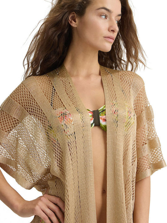 Liu Jo Women's Mini Kimono Beachwear Gold