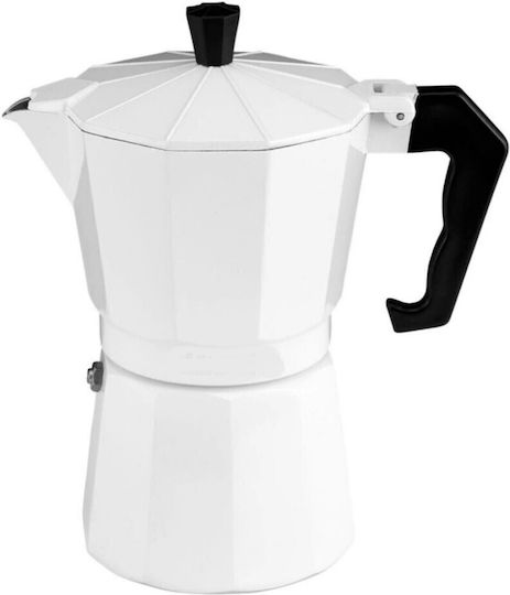 Neuestes Espressokocher für den Herd 3 Tassen Beige Weiß