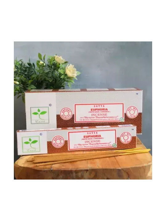 Earth Satya Euphoria Incense Sticks Φασκόμηλο & Κανέλα 15g