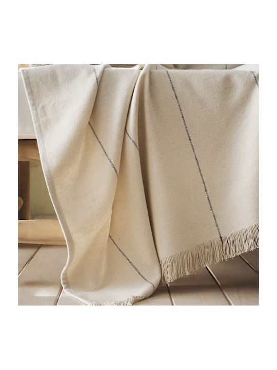 Gofis Home Izara Armchair Throw 220x170cm Natural Grey 185/05