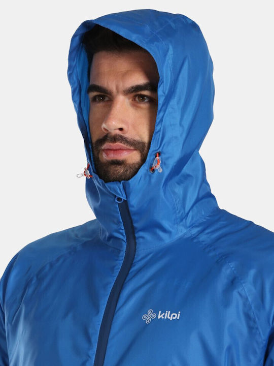 Μπουφάν Αδιάβροχο και Αντιανεμικό Blue