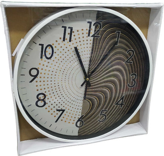 Ρολόι Τοίχου Μαύρο Ø35cm _w