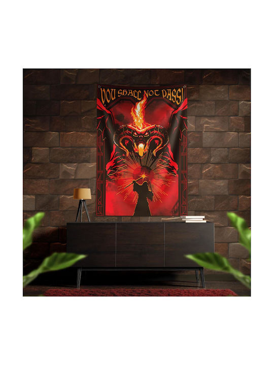 Lord Rings Balrog Wall Banner '125 X 85 Cm'