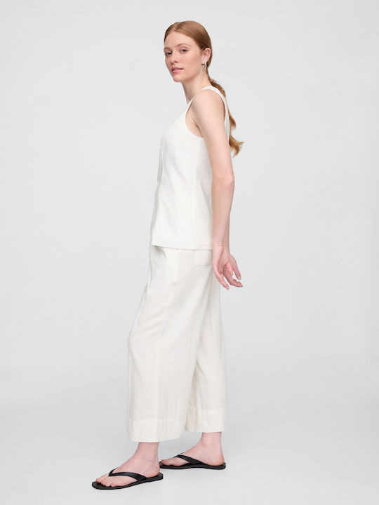 Γυναικείο Υφασμάτινο Παντελόνι Off White
