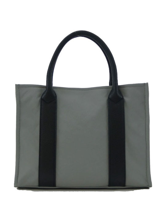 Leather Women's Bag Tote Handbag Gray