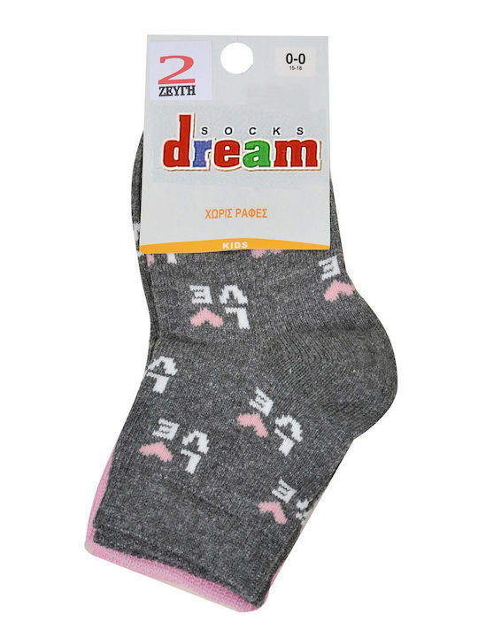 Dream Kids' Socks PINK-FUCHSIA 2 Pairs