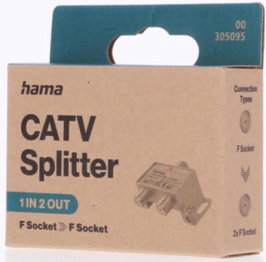 HAMA Converter Coaxial male to Coaxial female 1pcs