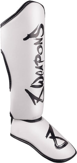 8 Weapons Shin Guards Kids White