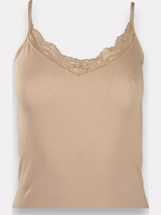 Beige Γυναικείο Φανελάκι