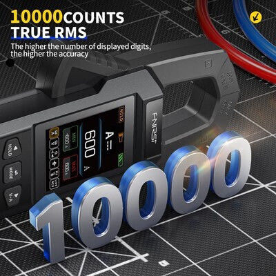 Fnirsi Clamp Meter Digital 600A AC True RMS with Test Leads FNR-DMC-100