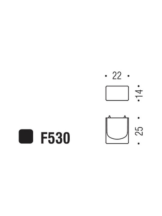 Πόμολα Επίπλων Colombo F530 Cromo