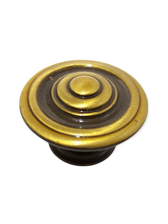 Italienisches Möbelknopf Bronze Gem 9037-000-brz1 Bronze Φ30