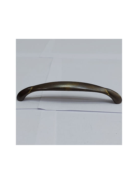 Ορειχάλκινη Ιταλική Λαβή Επίπλου Mandelli 9016-128-brz Μπρονζε Διάσταση 12,8cm