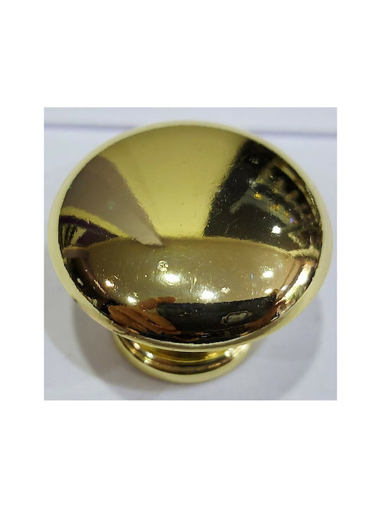 Italienischer Möbelknopf Gem 9024-000-oro1 Durchmesser 30 Gold Glänzend