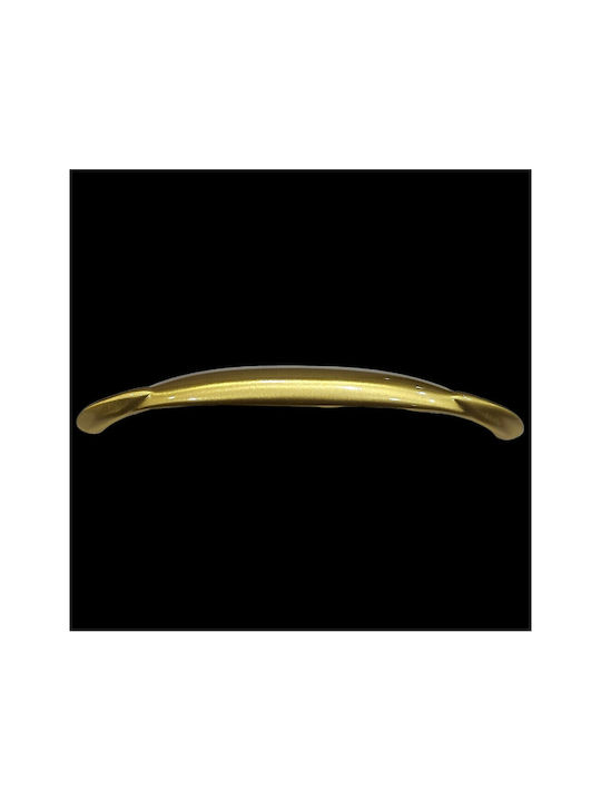 Brass Italian Furniture Handle Mandelli 9000-160-20a Size 16.0cm Matte Gold
