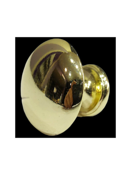 Italienischer Möbelknopf Gem 9024-000-oro1 Durchmesser 30 Gold Glänzend