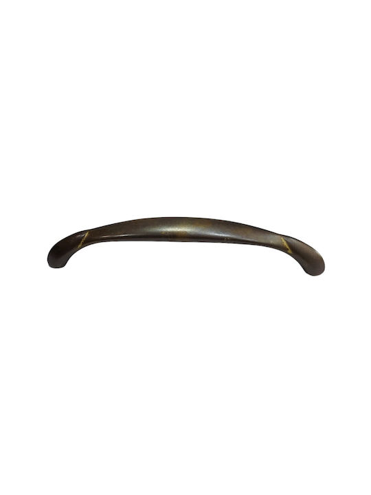 Ορειχάλκινη Ιταλική Λαβή Επίπλου Mandelli 9016-128-brz Μπρονζε Διάσταση 12,8cm
