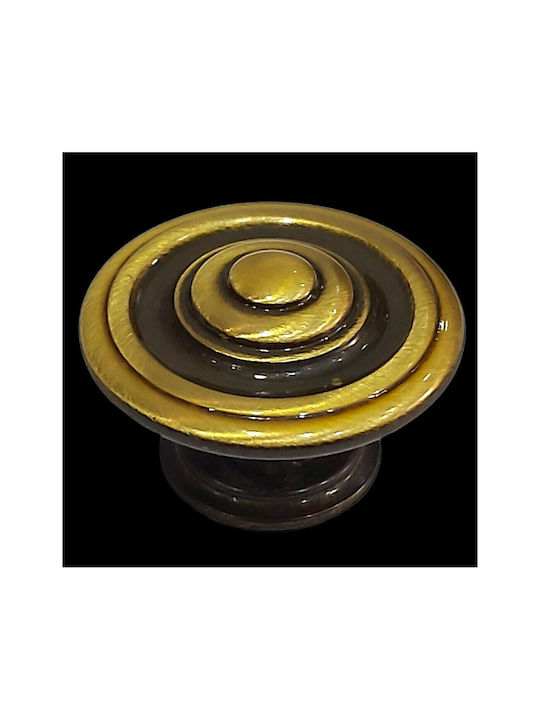 Italienisches Möbelknopf Bronze Gem 9037-000-brz1 Bronze Φ30