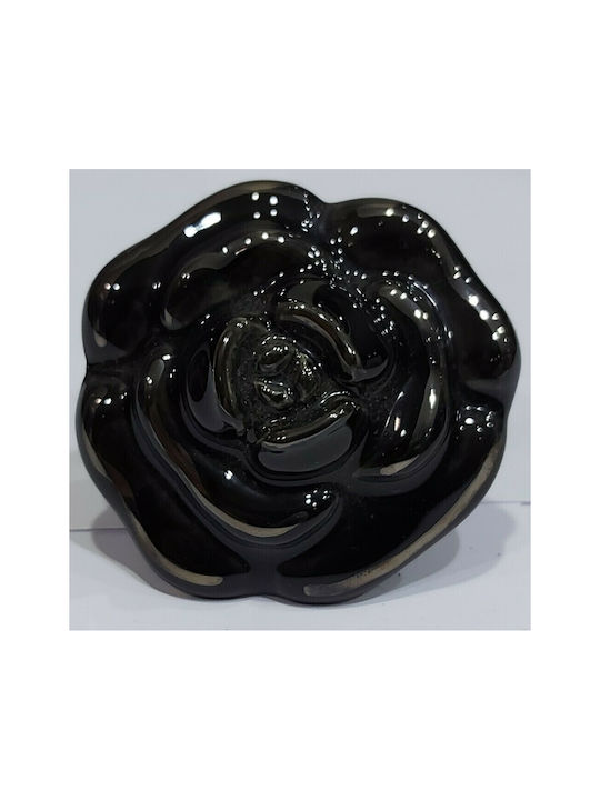Porcelain Italian Furniture Knob Premiere 1492-arg1 Chrome Diameter 52 Porcelain