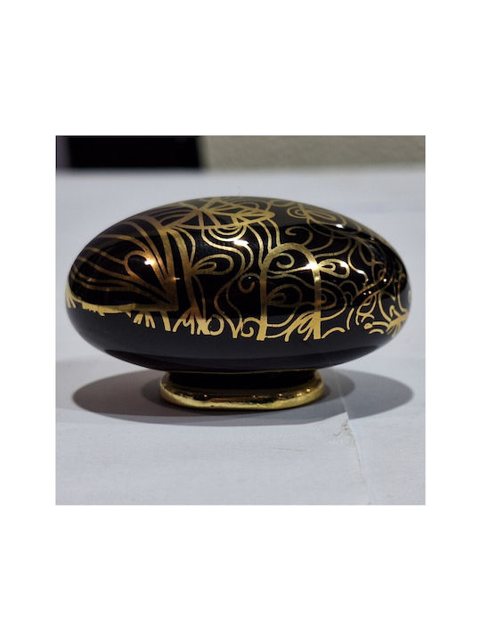 Porcelain Italian Furniture Knob Premiere 1282-oro1 Gold Glossy Porcelain