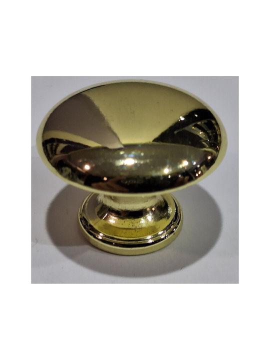 Italienischer Möbelknopf Gem 9024-000-oro1 Durchmesser 30 Gold Glänzend