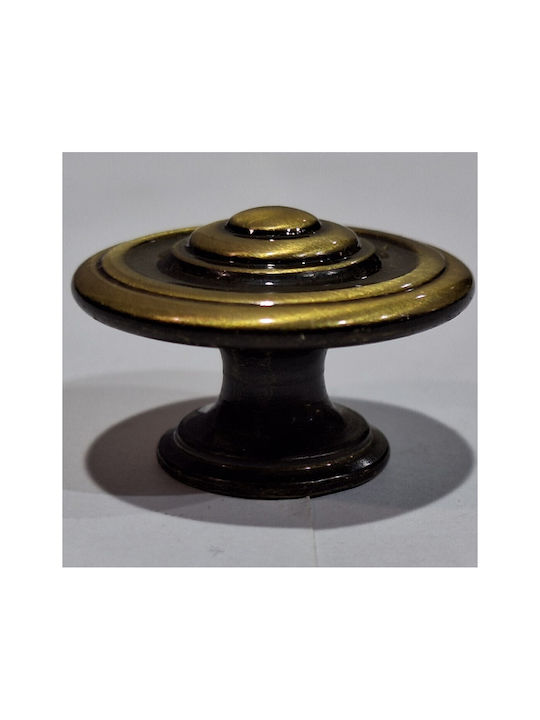 Italienisches Möbelknopf Bronze Gem 9037-000-brz1 Bronze Φ30