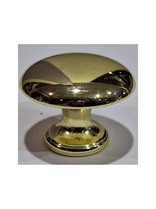 Italienischer Möbelknopf Gem 9024-000-oro1 Durchmesser 30 Gold Glänzend
