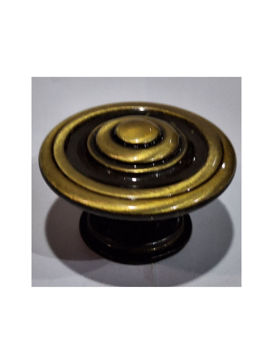 Italienisches Möbelknopf Bronze Gem 9037-000-brz1 Bronze Φ30